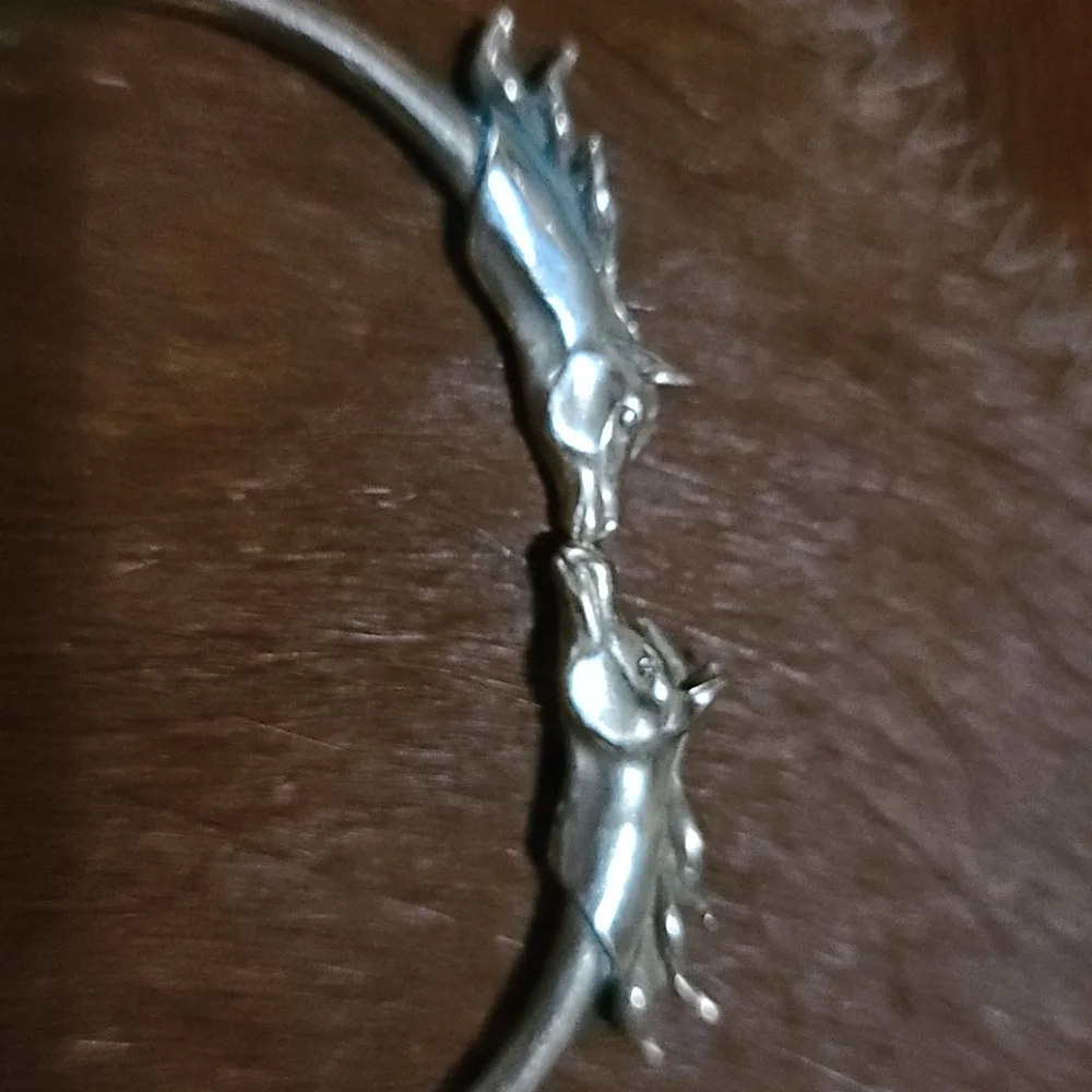 Kabana Sterling Silver Horse Head Bracelet Cowgirl